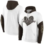 San Diego Padres Hoodie Custom Scribble Heart Brown White Best Selling