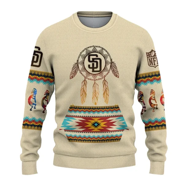 San Diego Padres Sweater Custom Dreamcatcher Feathers Best Selling
