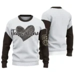 San Diego Padres Sweater Customized Heart Sketch Brown White Best Selling