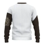 San Diego Padres Sweater Customized Heart Sketch Brown White Best Selling