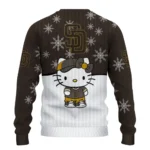 San Diego Padres Sweater Customized Hello Kitty Brown Best Selling