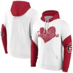 San Diego State Aztecs Hoodie Custom Scribble Heart Red White Best Selling
