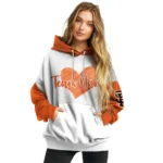 San Francisco Giants Hoodie Customized Scribble Heart Orange White Best Selling