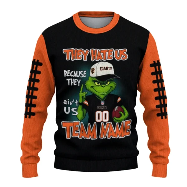 San Francisco Giants Sweater Customized Grinch Fierce Orange Best Selling