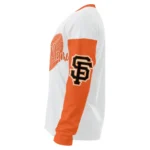 San Francisco Giants Sweater Personalized Heart Sketch Orange White Best Selling
