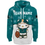 San Jose Sharks Hoodie Custom Hello Kitty Teal Best Selling