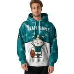 San Jose Sharks Hoodie Custom Hello Kitty Teal Best Selling