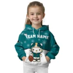 San Jose Sharks Hoodie Custom Hello Kitty Teal Best Selling