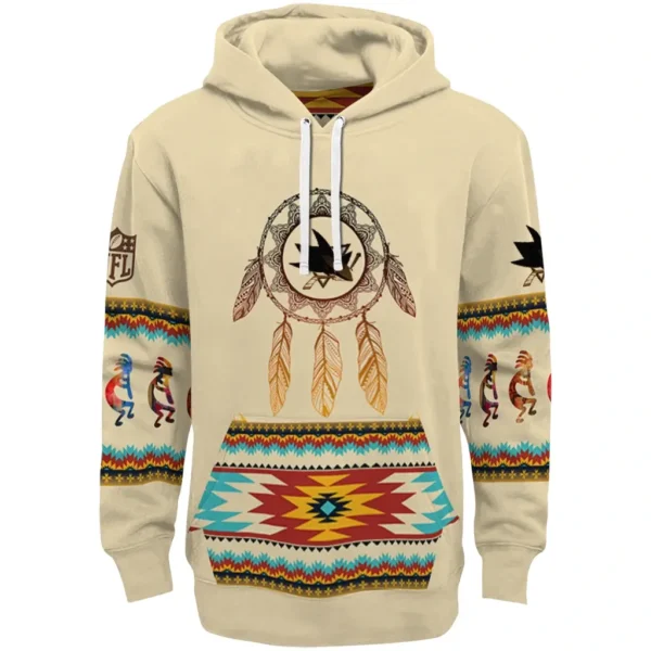 San Jose Sharks Hoodie Personalized Dreamcatcher Feathers Best Selling