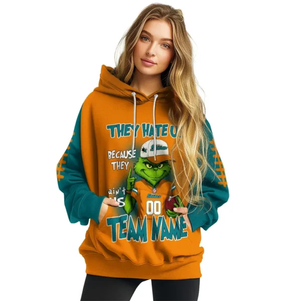 San Jose Sharks Hoodie Personalized Grinch Fierce Teal High Quality
