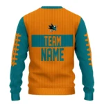 San Jose Sharks Sweater Customized Grinch Fierce Teal Best Selling