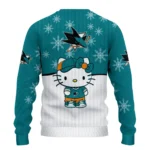 San Jose Sharks Sweater Personalized Hello Kitty Teal Best Selling