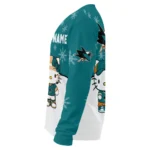 San Jose Sharks Sweater Personalized Hello Kitty Teal Best Selling