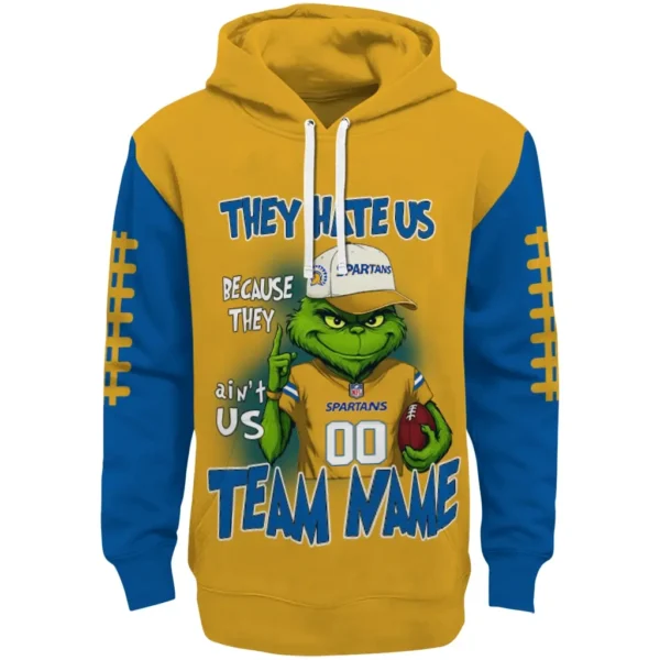 San Jose State Spartans Hoodie Custom Grinch Fierce Blue Best Selling