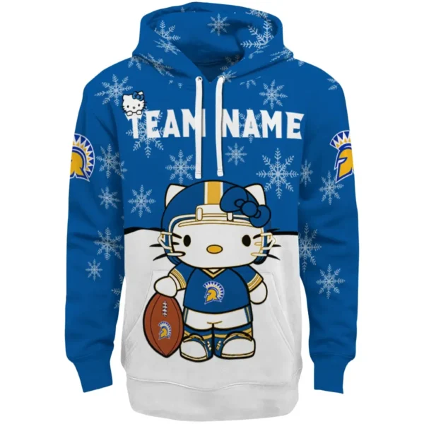San Jose State Spartans Hoodie Customized Hello Kitty Blue Best Selling