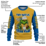 San Jose State Spartans Sweater Personalized Grinch Fierce Blue Best Selling