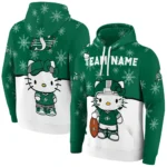 Saskatchewan Roughriders Hoodie Custom Hello Kitty Green Best Selling