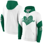 Saskatchewan Roughriders Hoodie Customized Scribble Heart Green White Best Selling