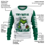 Saskatchewan Roughriders Sweater Customized Grinch Fierce Green Best Selling