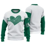 Saskatchewan Roughriders Sweater Personalized Heart Sketch Green White Best Selling
