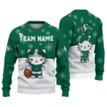 Saskatchewan Roughriders Sweater Personalized Hello Kitty Green Best Selling