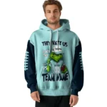 Seattle Kraken Hoodie Custom Grinch Fierce Blue Best Selling