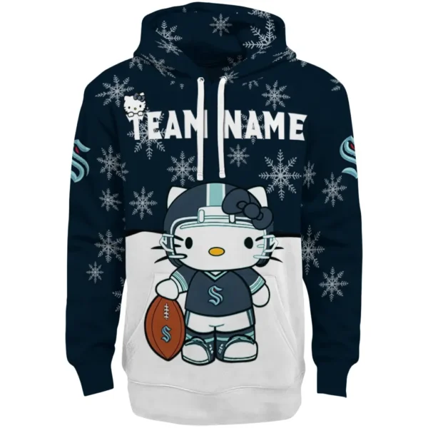 Seattle Kraken Hoodie Customized Hello Kitty Blue Best Selling