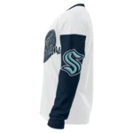 Seattle Kraken Sweater Custom Heart Sketch Blue White Best Selling