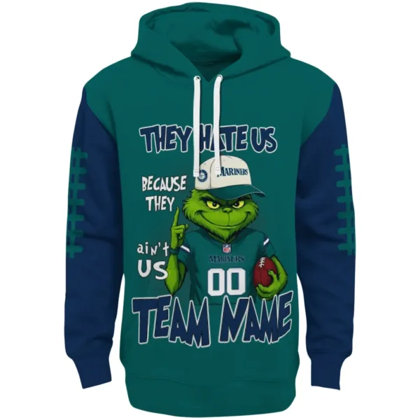 Seattle Mariners Hoodie Custom Grinch Fierce Navy Blue Best Selling