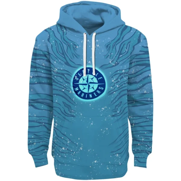 Seattle Mariners Hoodie Personalized Tiger Pattern Best Selling