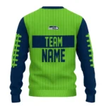 Seattle Seahawks Sweater Customized Grinch Fierce Blue Best Selling