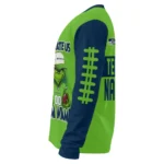 Seattle Seahawks Sweater Customized Grinch Fierce Blue Best Selling