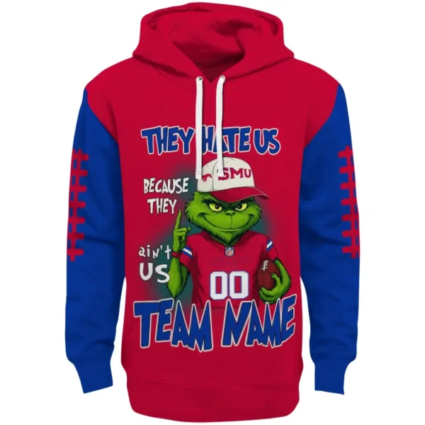 Smu Mustangs Hoodie Custom Grinch Fierce Blue Best Selling