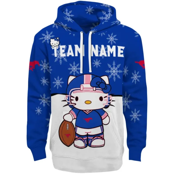 Smu Mustangs Hoodie Customized Hello Kitty Blue Best Selling