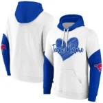 Smu Mustangs Hoodie Personalized Scribble Heart Blue White Best Selling