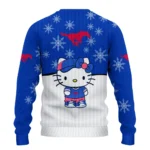 Smu Mustangs Sweater Custom Hello Kitty Blue Best Selling