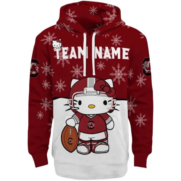 South Carolina Gamecocks Hoodie Customized Hello Kitty Garnet Best Selling