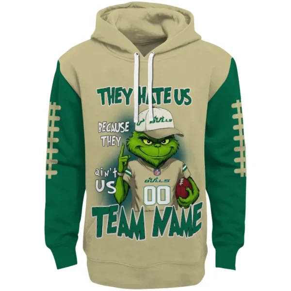 South Florida Bulls Hoodie Custom Grinch Fierce Green Best Selling