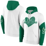 South Florida Bulls Hoodie Personalized Scribble Heart Green White Best Selling