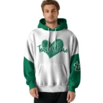 South Florida Bulls Hoodie Personalized Scribble Heart Green White Best Selling