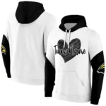 Southern Miss Golden Eagles Hoodie Custom Scribble Heart Black White Best Selling