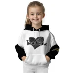Southern Miss Golden Eagles Hoodie Custom Scribble Heart Black White Best Selling