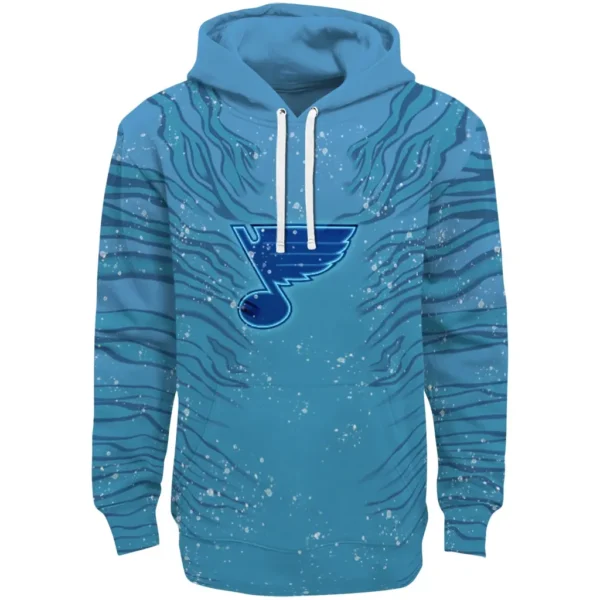 St Louis Blues Hoodie Custom Tiger Pattern Best Selling