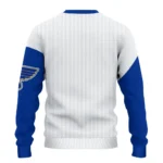 St Louis Blues Sweater Customized Heart Sketch Blue White Best Selling