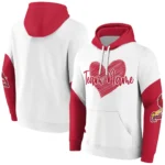 St Louis Cardinals Hoodie Custom Scribble Heart Red White Best Selling