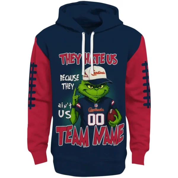 St Louis Cardinals Hoodie Customized Grinch Fierce Red Best Selling