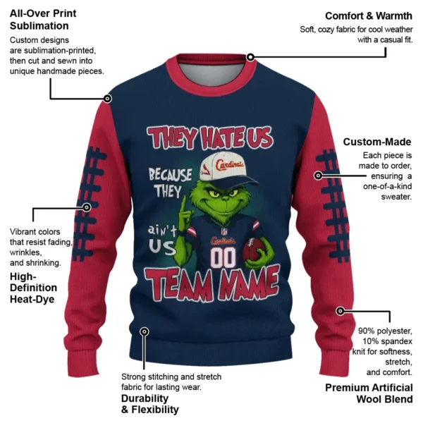 St Louis Cardinals Sweater Custom Grinch Fierce Red New Arrival