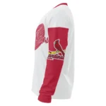 St Louis Cardinals Sweater Customized Heart Sketch Red White Best Selling