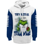 Tampa Bay Lightning Hoodie Personalized Grinch Fierce Blue Best Selling