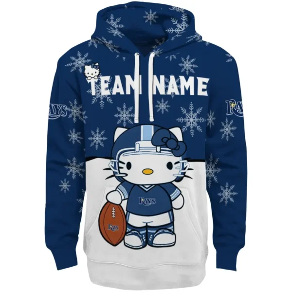 Tampa Bay Rays Hoodie Custom Hello Kitty Navy Best Selling